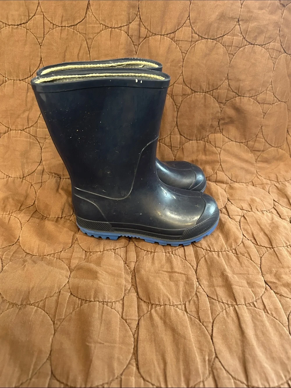 Kids Navy Blue Rain Boots EUC